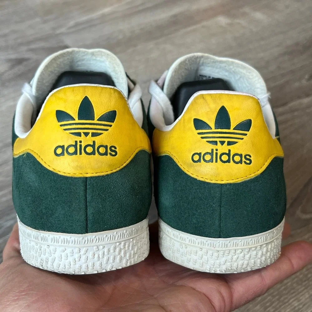 Adidas Originals Gazelle Sneakers‎ Green Yellow Women 6.5 Men 5.5 EU 38